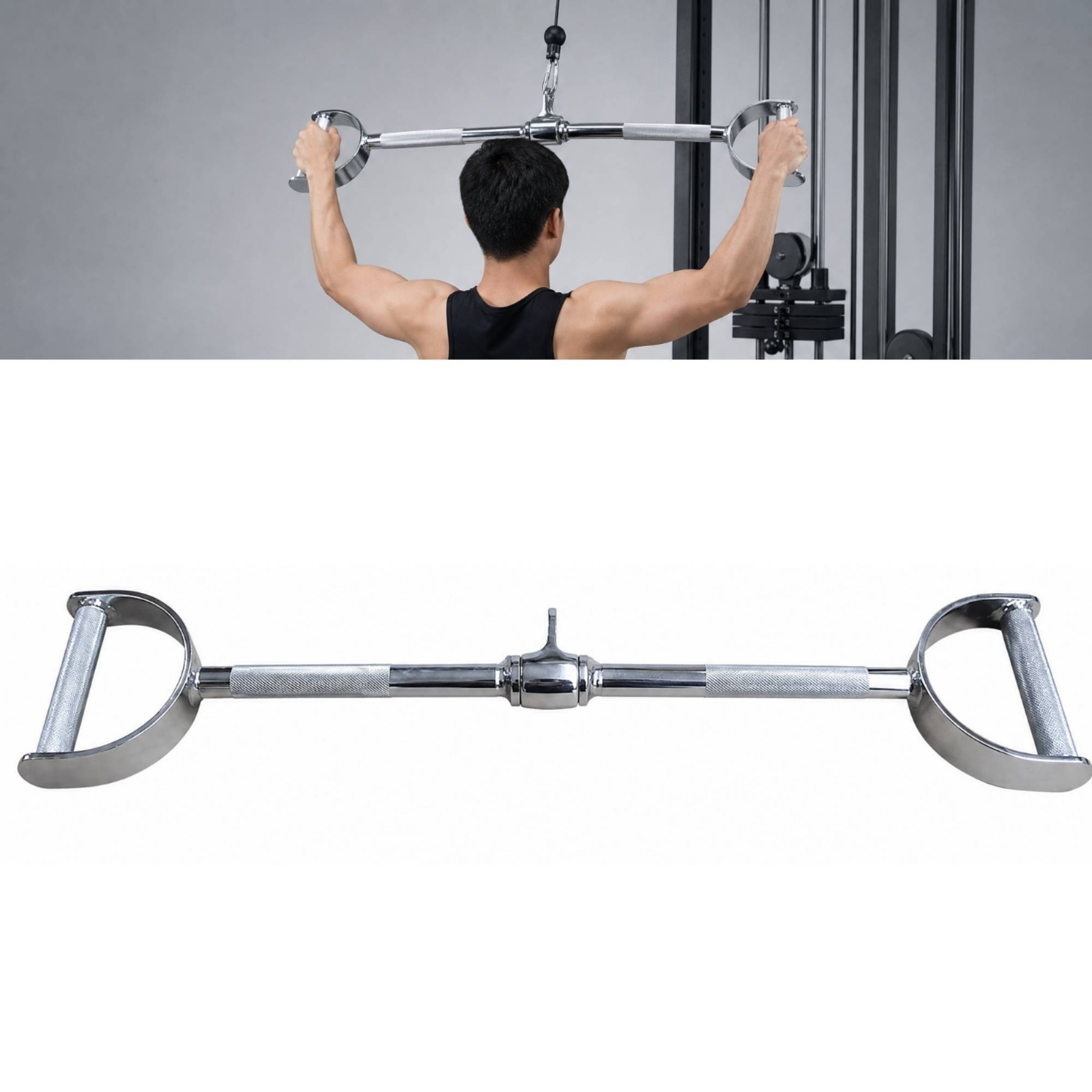 Кабельная рукоятка D-образной  – обзор и цена Lat Pulldown Cable