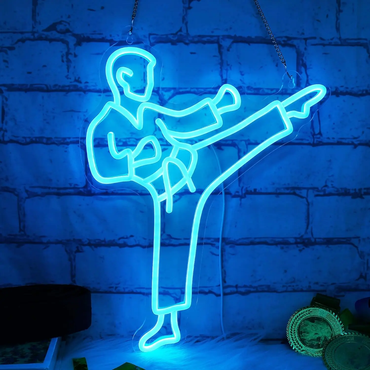 Неоновая вывеска «Каратист» с  – обзор и цена Home Gym Neon Sign