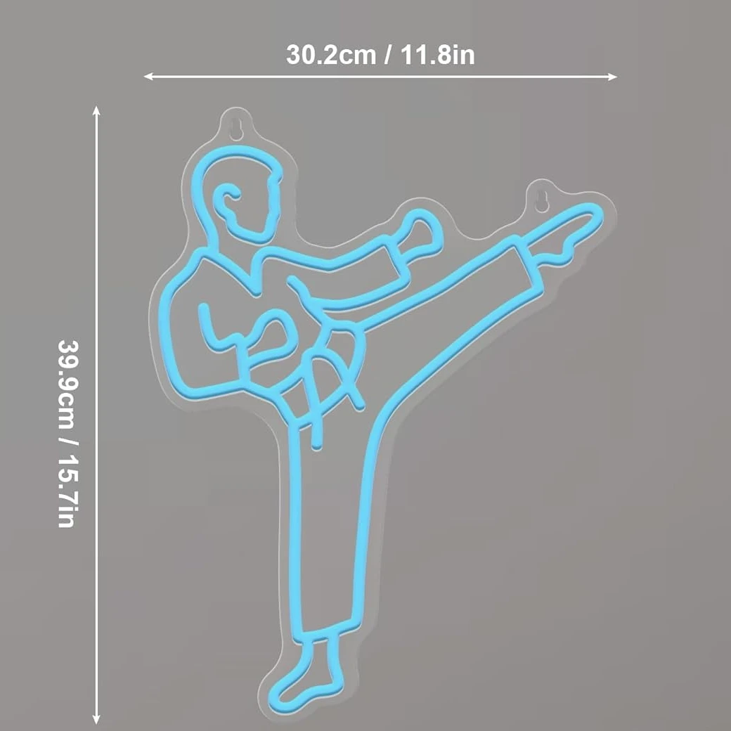Неоновая вывеска «Каратист» с  – обзор и цена Home Gym Neon Sign
